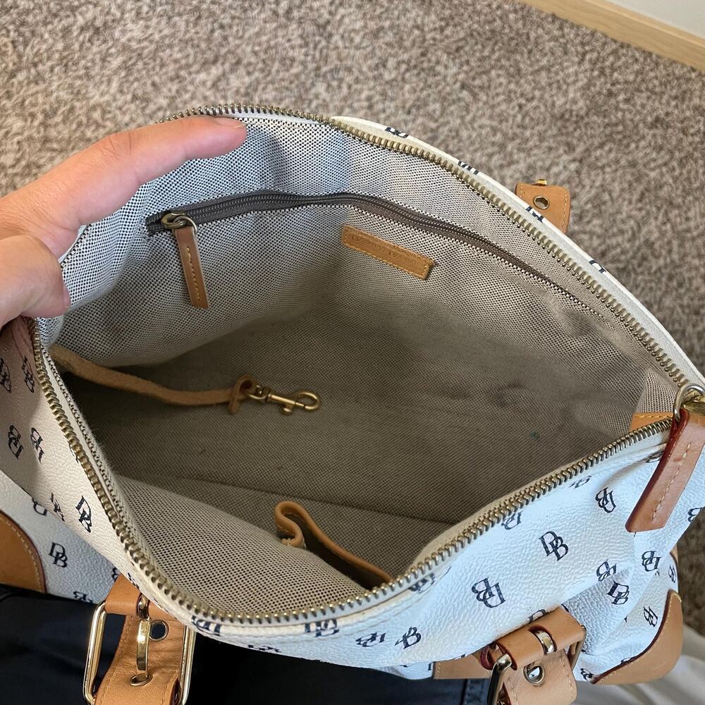 Y2k Dooney And Bourke Db Monogram White Leather H… - image 6